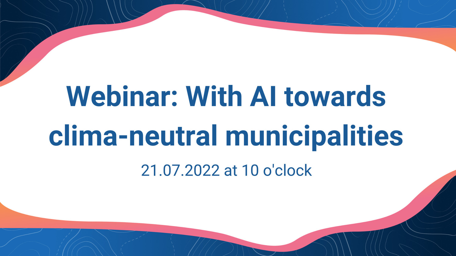 Webinar: With AI towards clima-neutral municipalities