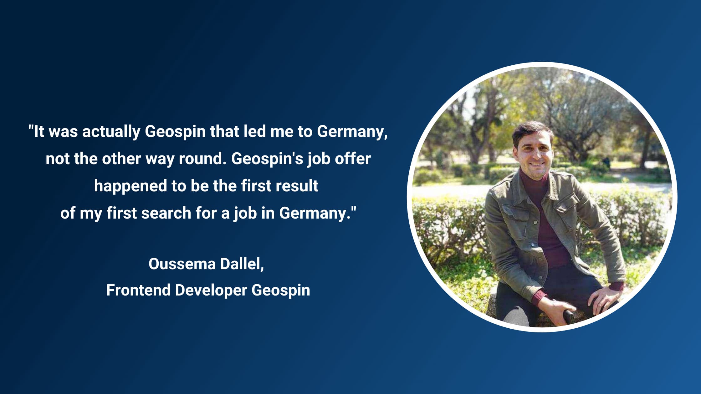 Employee portrait: Oussema